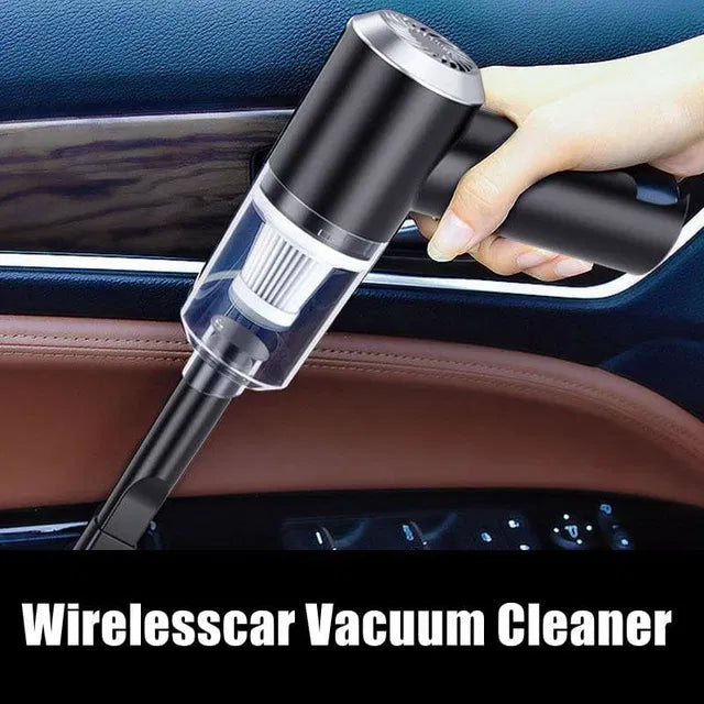 Mini Powerful Wireless Vacuum Cleaner – 2-in-1 Handheld Car & Home Dust Cleaner